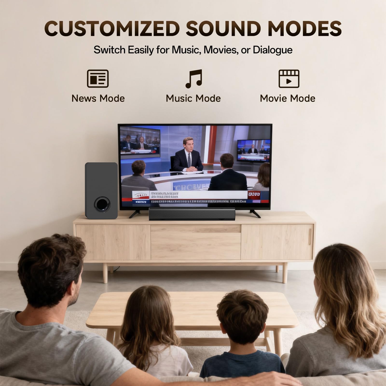 Barra de sonido MA90 3.1.2 Dolby Atmos con subwoofer