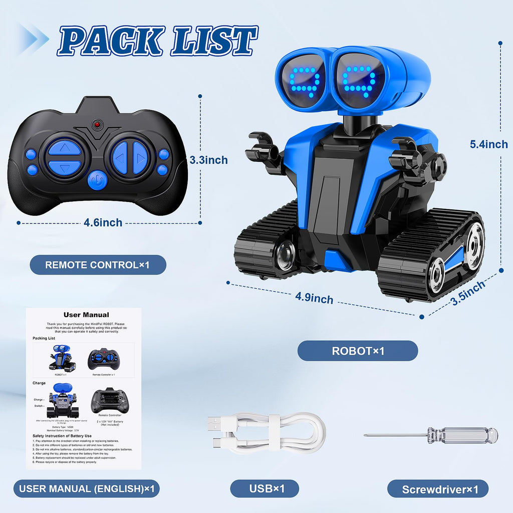 Interactive Robot Toy with Remote Control and Auto-Demo Mode
