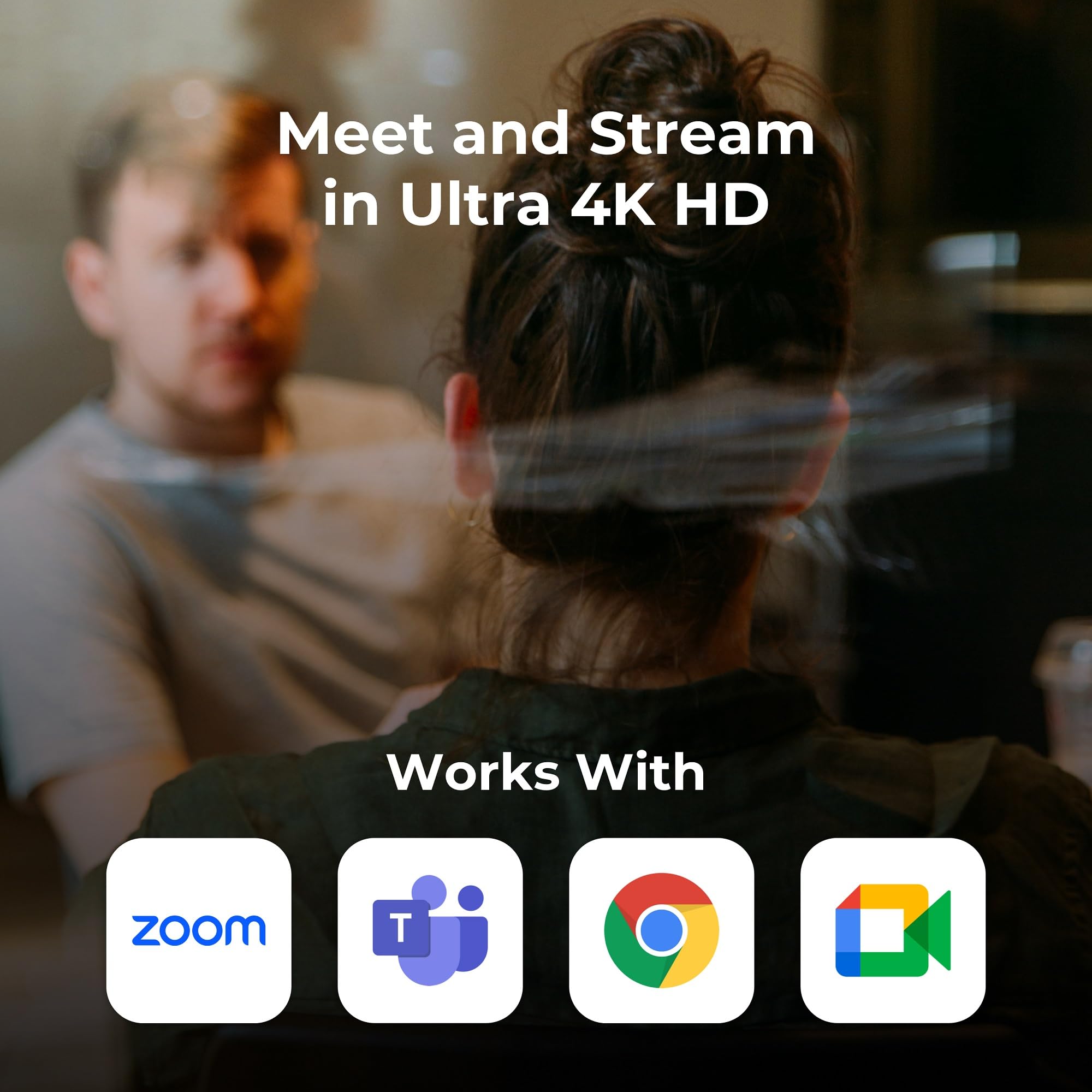 YOLOLIV YoloCam S3, 4K Streaming Webcam, DSLR-Like Control, Cinematic Effects, 4X Zoom, HDR, Uncompressed Video, Optimized PD AutoFocus | USB-C for PC & Mac