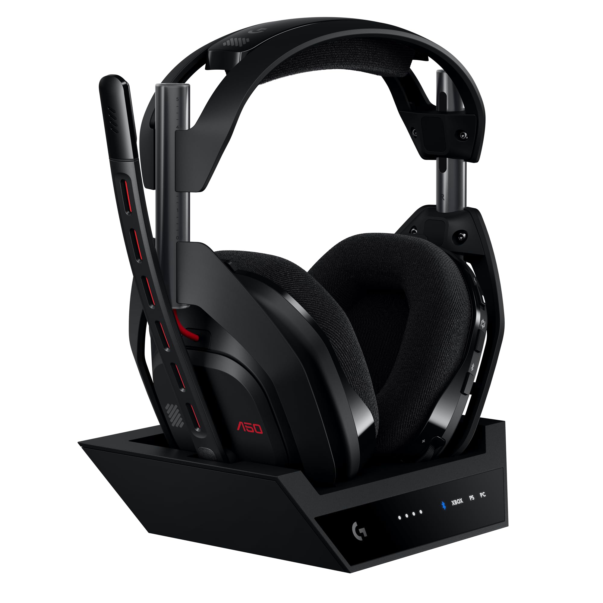 Logitech G Astro A50 Multi-Platform Wireless Gaming Headset + Base Station for PS5/Xbox/PC: PLAYSYNC Audio Switcher, <16bit/48kHz (Console), <24bit/48kHz (PC), 24hr Battery, 2.4GHz & BT - Black
