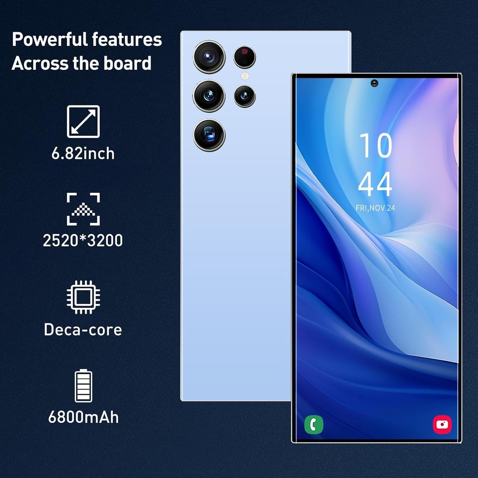 Kilidlənməmiş 5G Cüt SIM 8GB+256GB I25 Ultra Smartfonu
