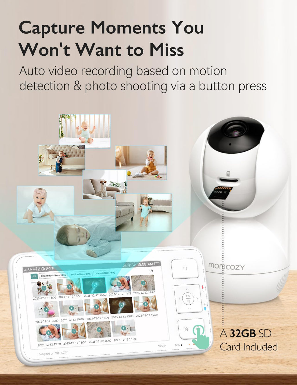 Momcozy 5.5” 1080P HD Video-Babyphone