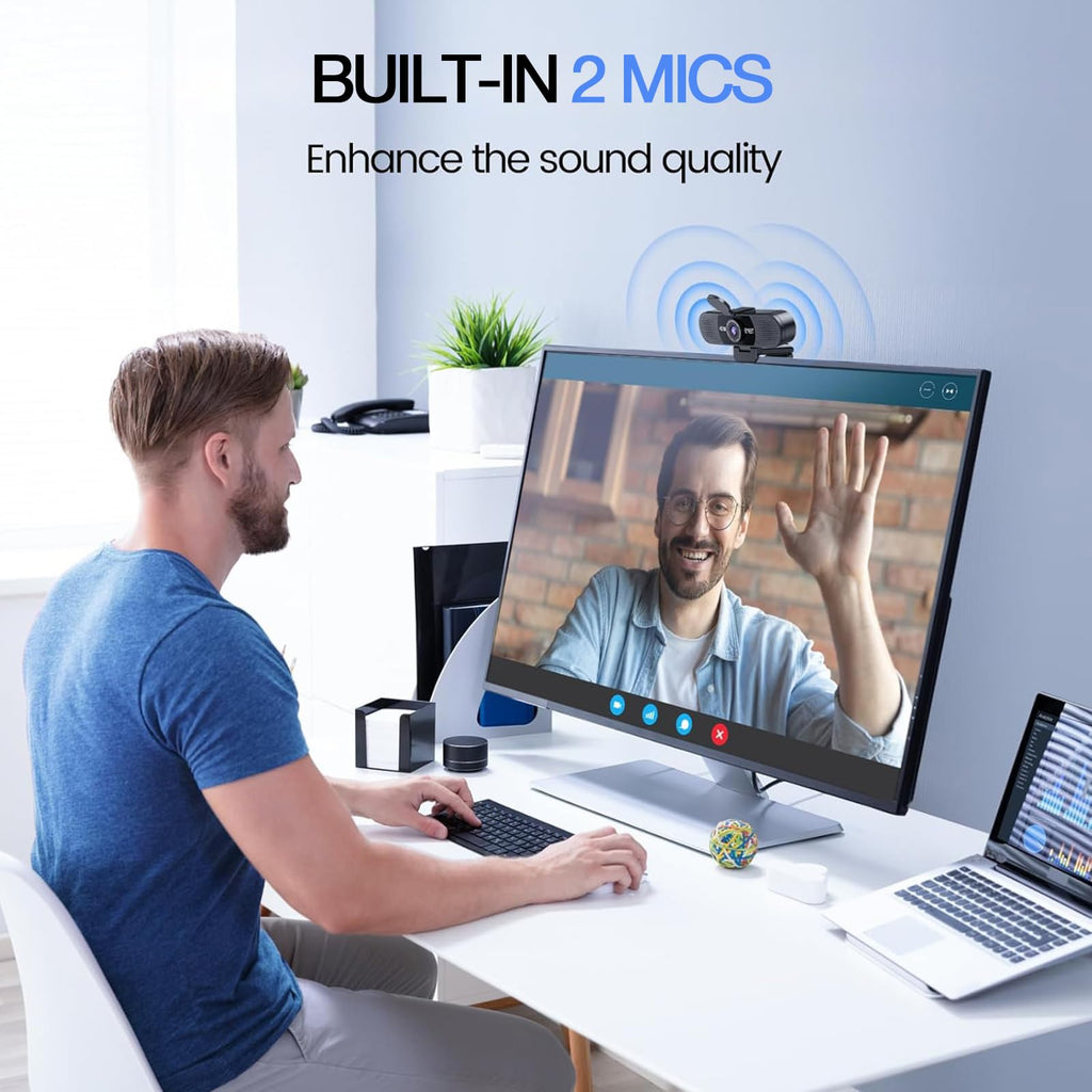 EMEET C960 1080P Webcam with Dual Microphones