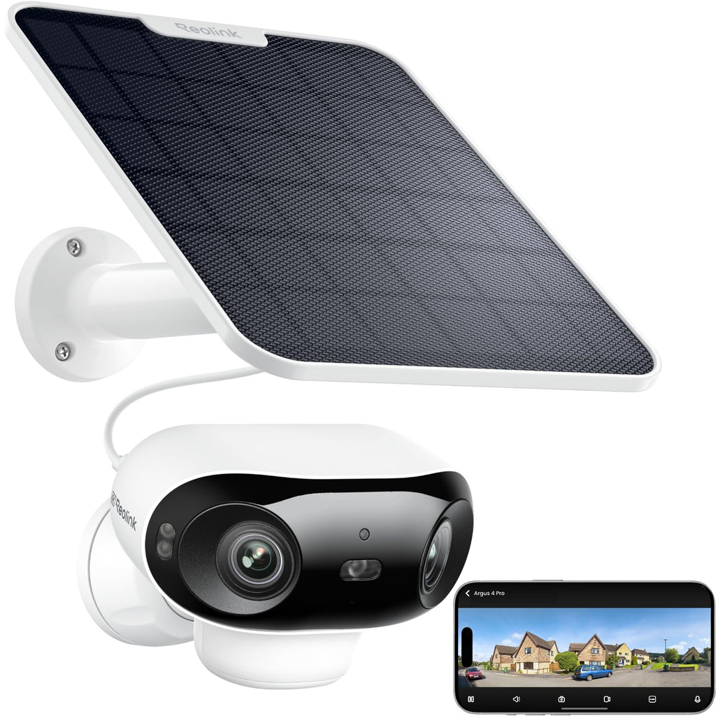 Telecamera di Sicurezza Solare Wireless 4K per Esterno Argus