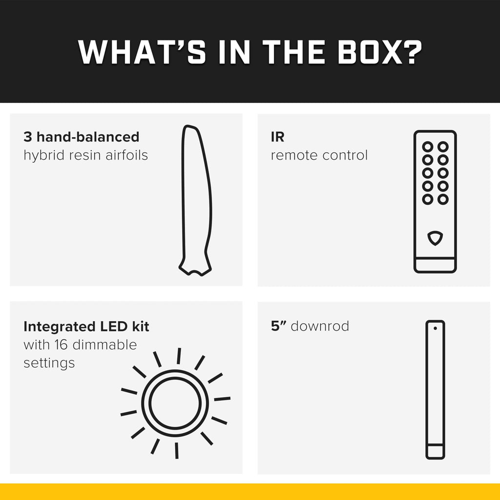 Smart Ceiling Fan with LED Light and Sensors HBLSPCXX