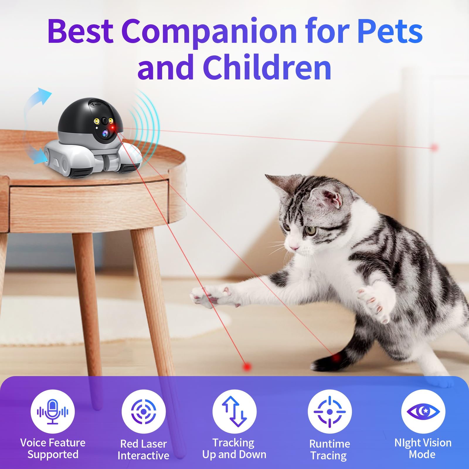 Wi-Fi Mobile Patrol Robot Camera for Home Monitoring and Security