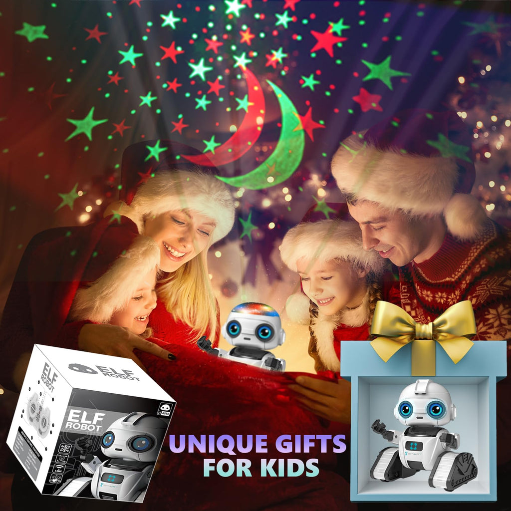 Rechargeable Robot Toy with Mini Projector for Kids AK-ROBOT-01