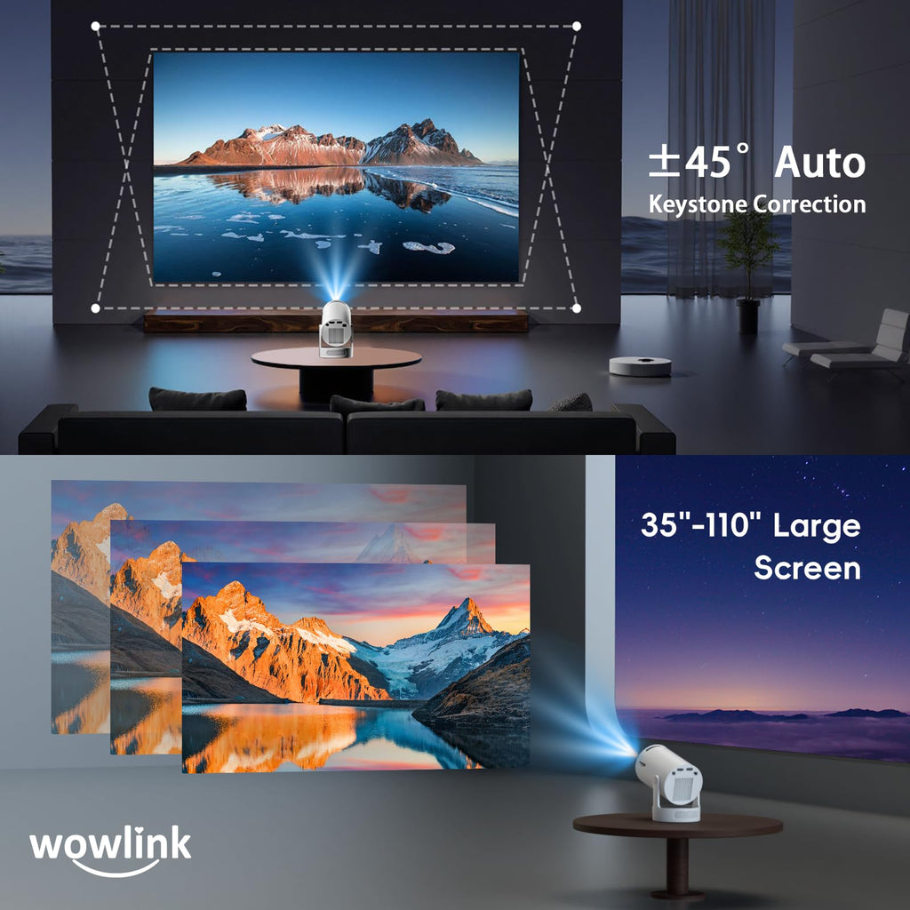 Proyector Mini Portátil 4K HDR con WiFi 6 Bluetooth