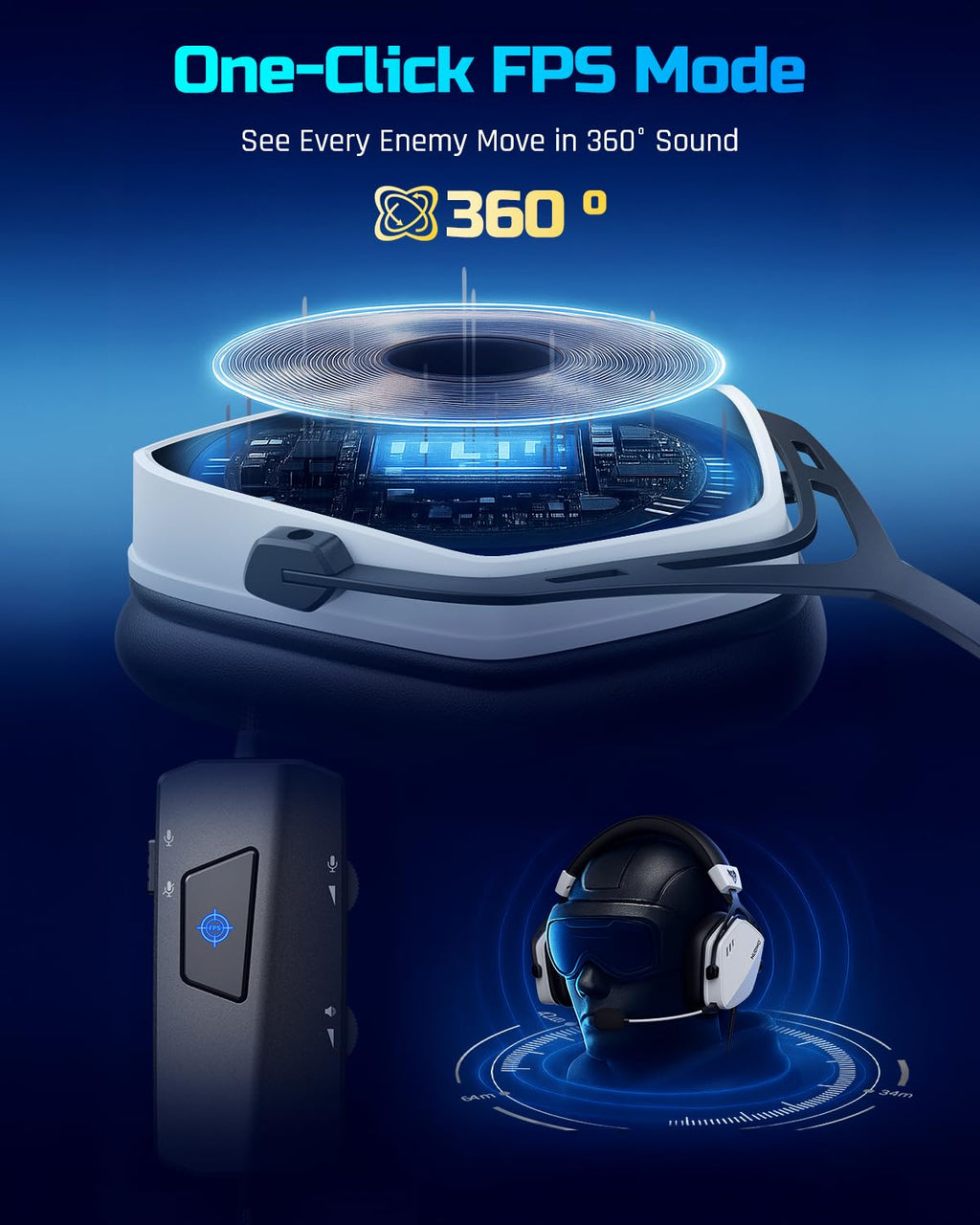 Auriculares Gaming NUBWO HG03 USB-A con Sonido Surround 7.1