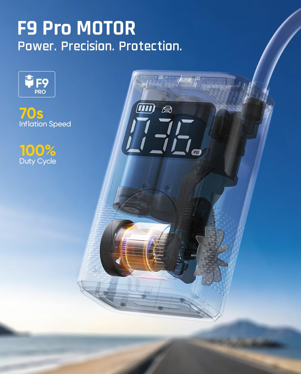 Portable Tire Inflator 150 PSI X9 Pro