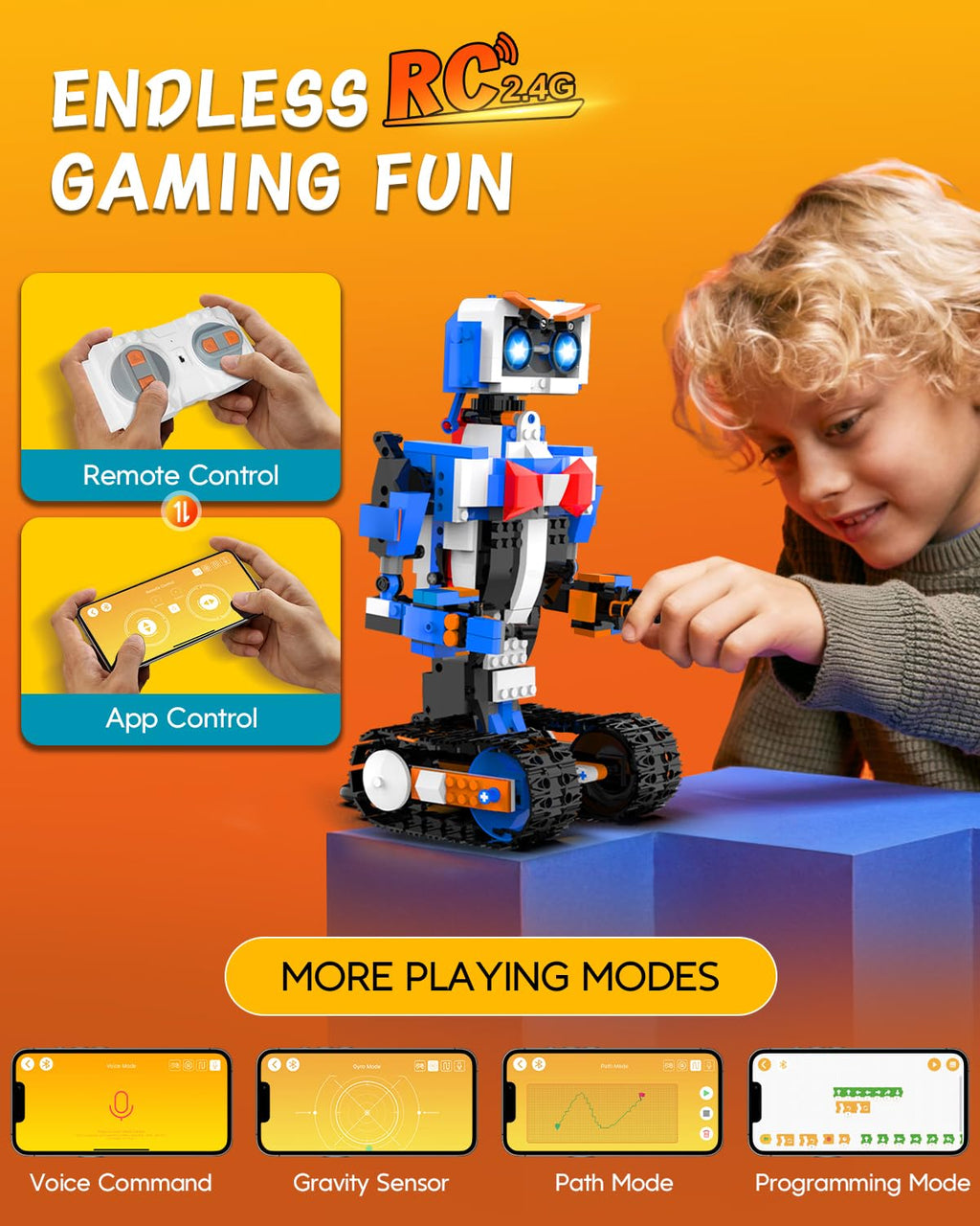 STEM-Roboter-Bausatz mit App-Steuerung 3 Modelle