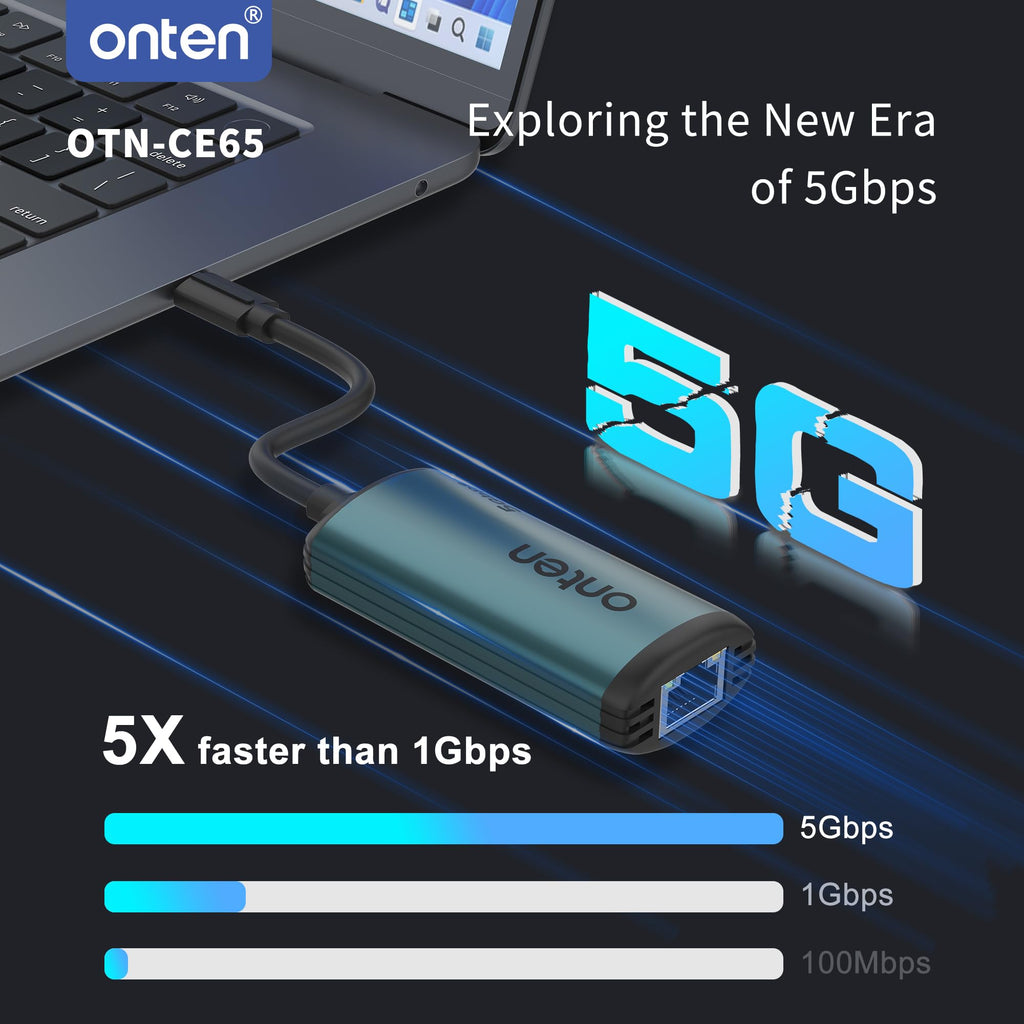 Adaptador USB-C a Ethernet de 5 Gbps Red LAN