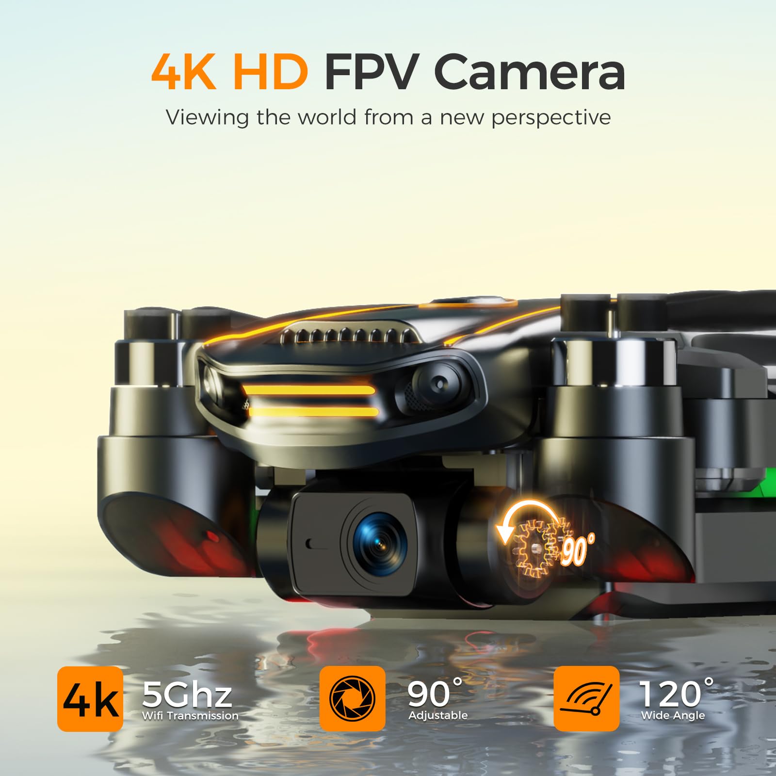 GPS-Drohne mit 4K-Kamera HD-Bildschirm-Controller Acerasoft