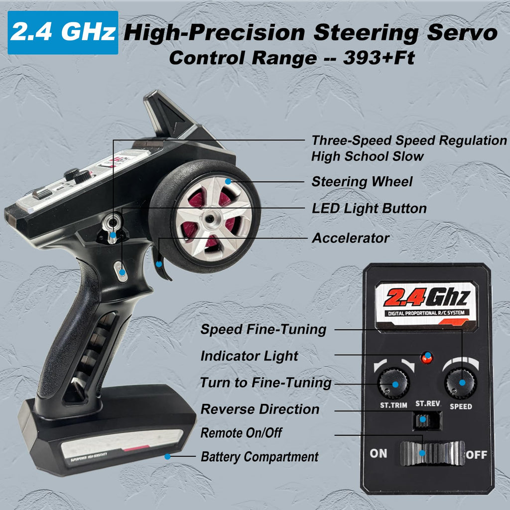 1:16 Ölçülü 50+ MPH Fırçasız RC Off-Road Monster Truck