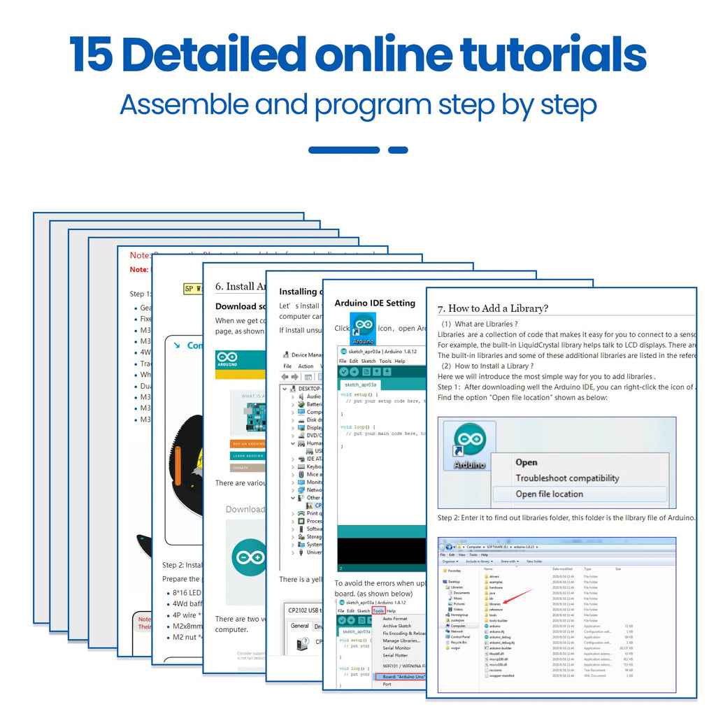Программируемый набор для сборки робота-автомобиля 4WD для Arduino Uno