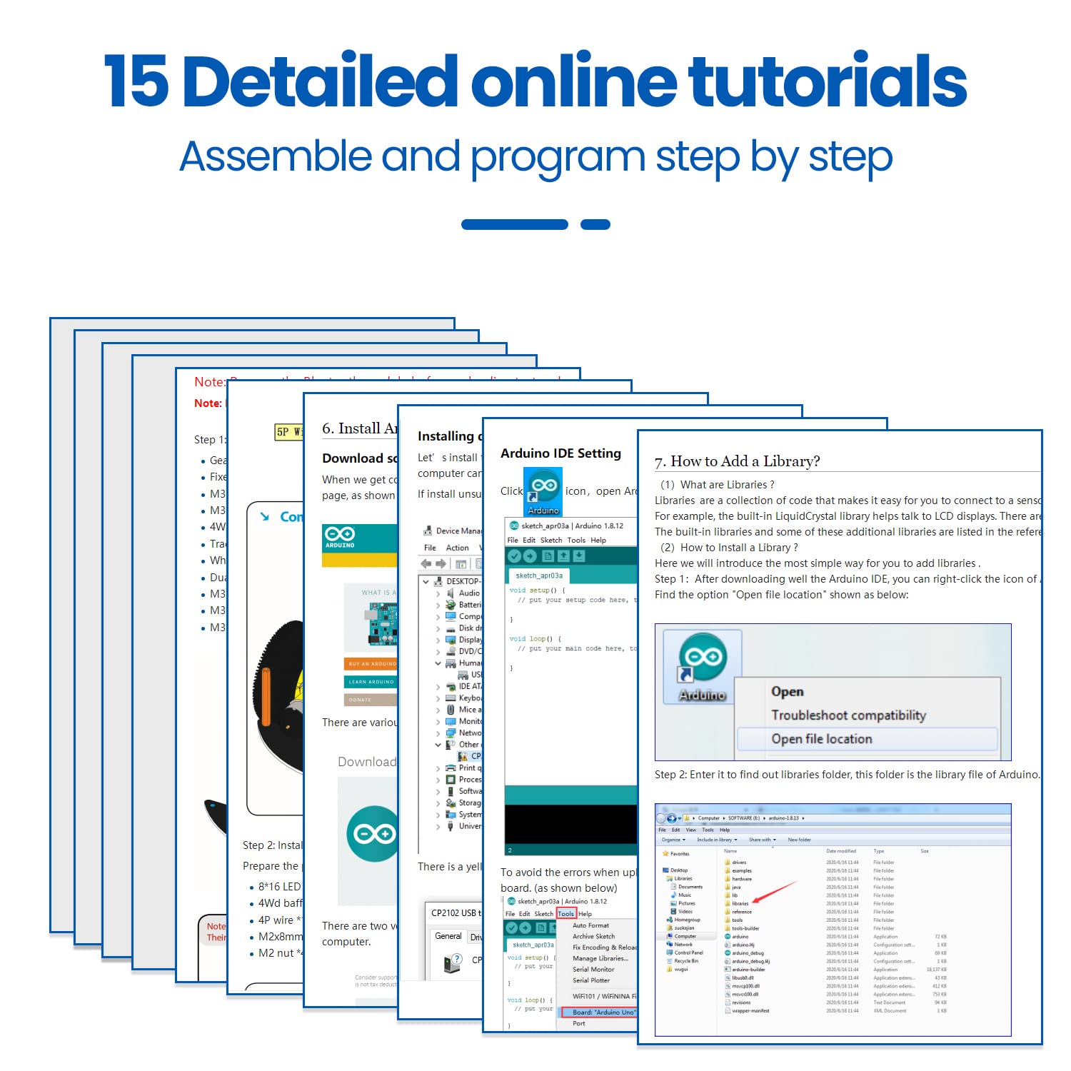 Программируемый набор для сборки робота-автомобиля 4WD для Arduino Uno