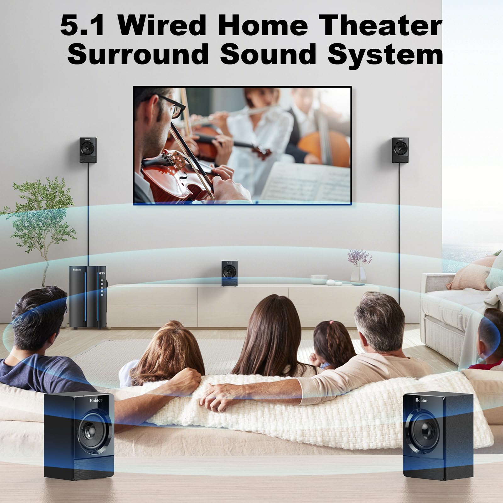 Sistema de Sonido para Cine en Casa de 800W