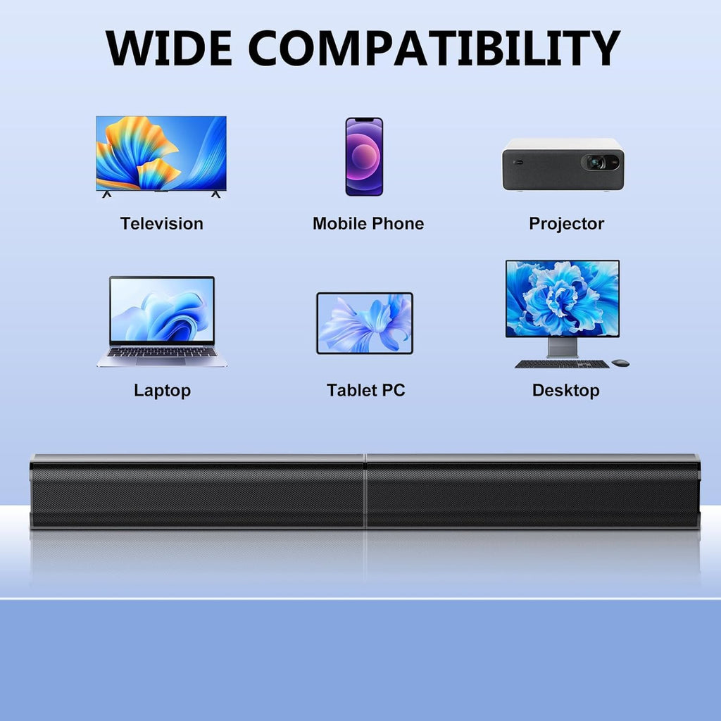 Barra de Sonido Bluetooth de 80W para Smart TV