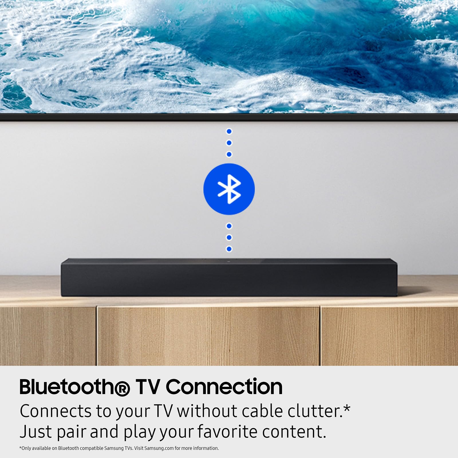 2.0 Channel Soundbar with Built-in Subwoofer Samsung HW-B400F