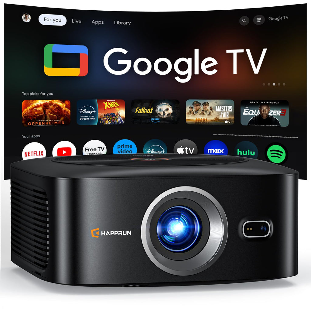 1500 ANSI Google TV Smart Projector 4K Full HD
