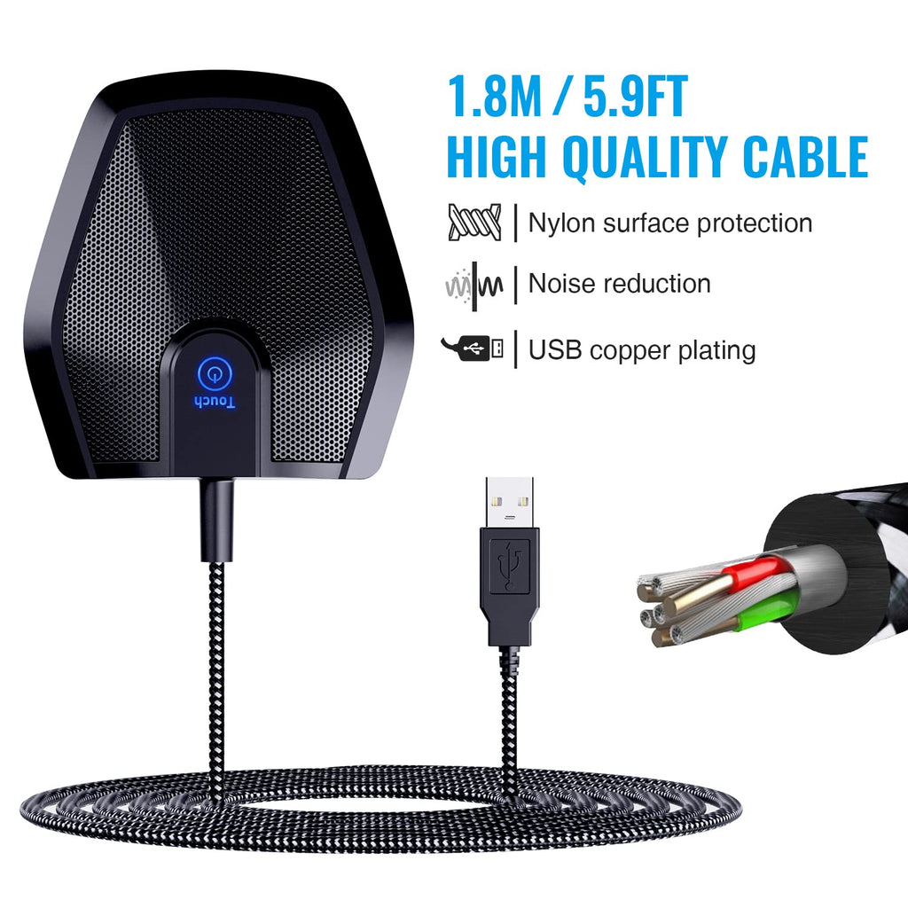 Conference USB Microphone Omnidirectional Condenser PC Mic G11