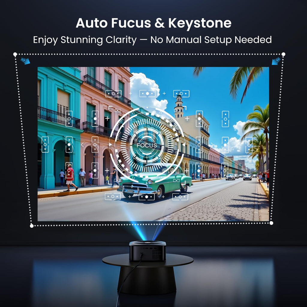1500 ANSI Google TV Smart Projector 4K Full HD