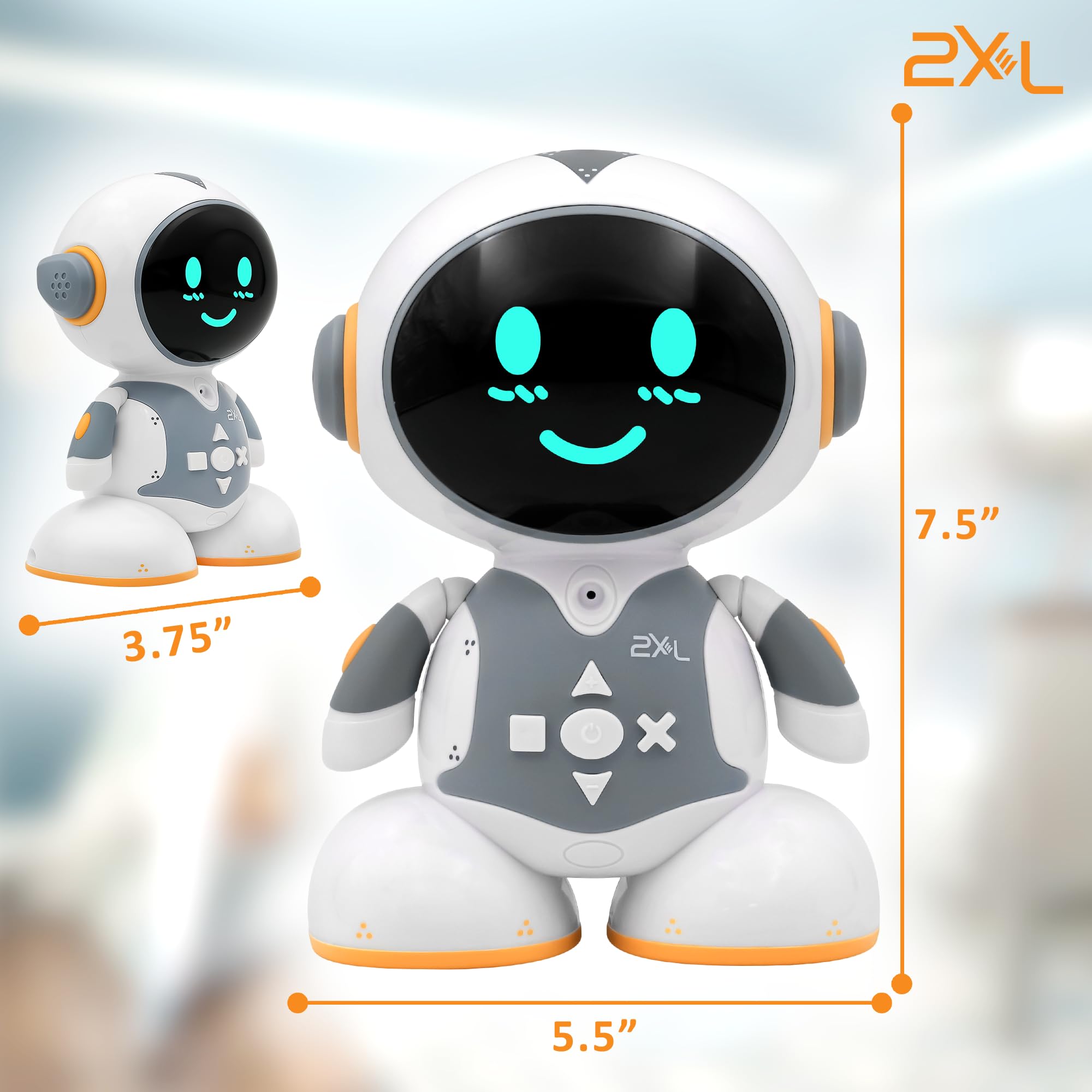 2XL Interactive Robot Toy for Kids – Smart Learning Games, Stories, Quizzes & 40+ Languages | Voice Interaction, Parental Controls & Safe AI Technology