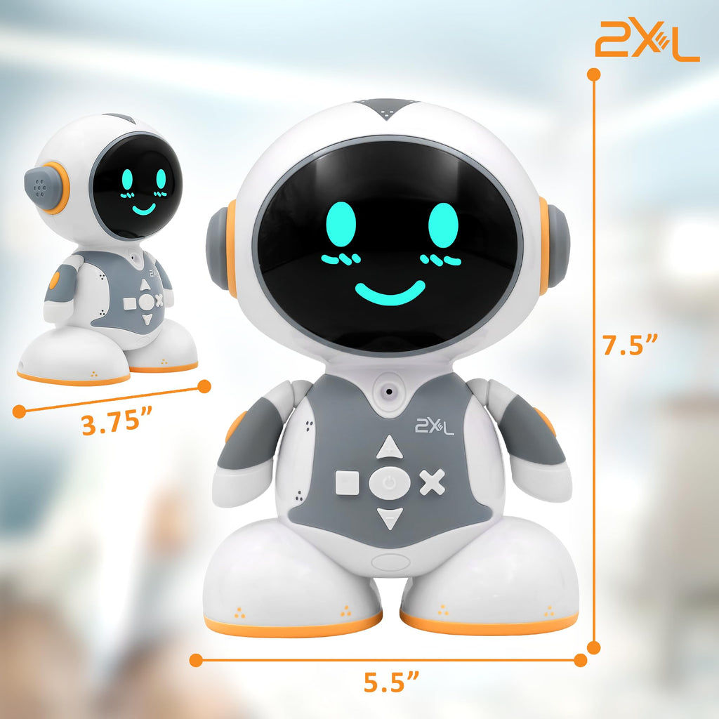 2XL Interactive Robot Toy for Kids – Smart Learning Games, Stories, Quizzes & 40+ Languages | Voice Interaction, Parental Controls & Safe AI Technology