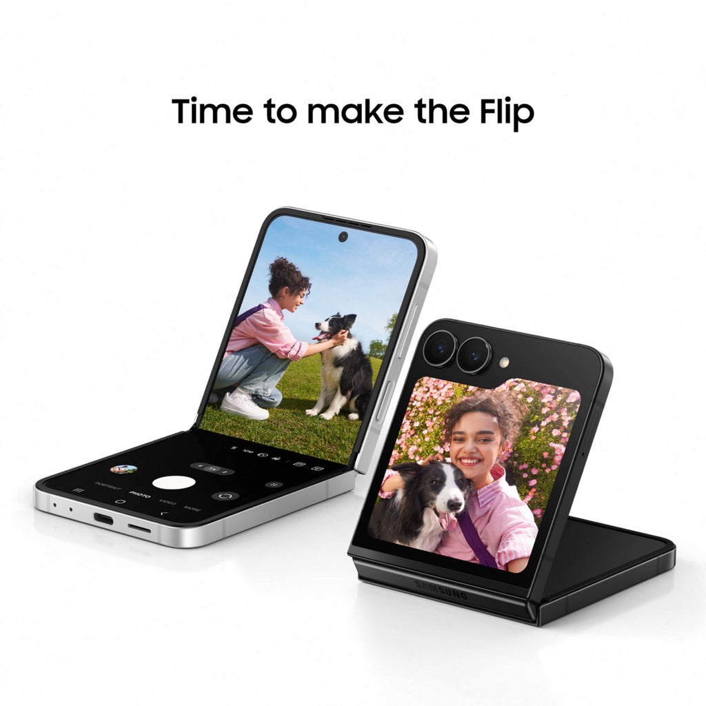 Samsung Galaxy Z Flip7 FE Cell Phone, 256GB AI Smartphone, Unlocked Android, Long Battery Life, 2025, US 1 Yr Manufacturer Warranty, Black