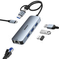Adaptador Ethernet Gigabit USB-C con Hub USB 3.0 de