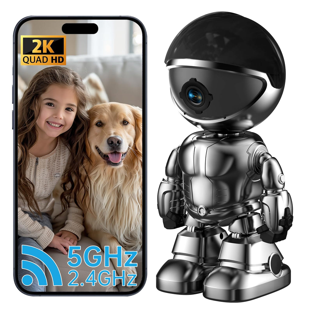 Chpuss Indoor Camera Robot with 2K HD