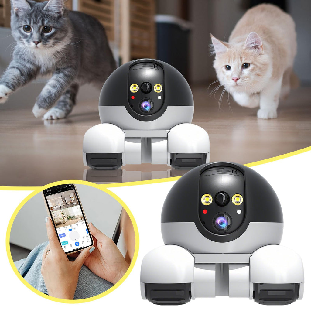 Anedios 1080P Dual Lens Movable Robot Security Camera