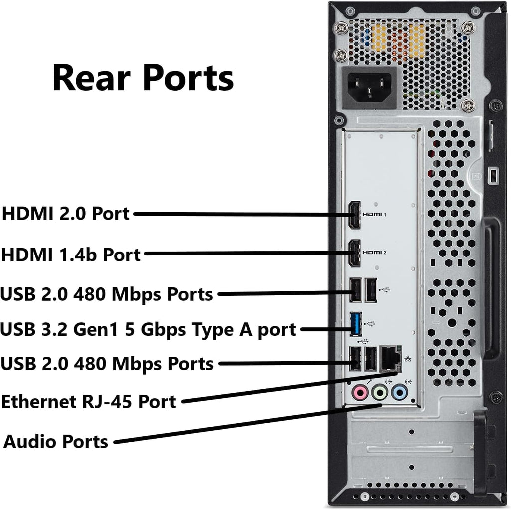 2026 Desktop Tower Intel 14th Gen i5-13400 8GB RAM