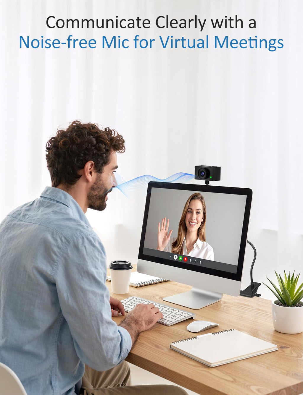 1080P Webcam with Microphone for Streaming and Calls