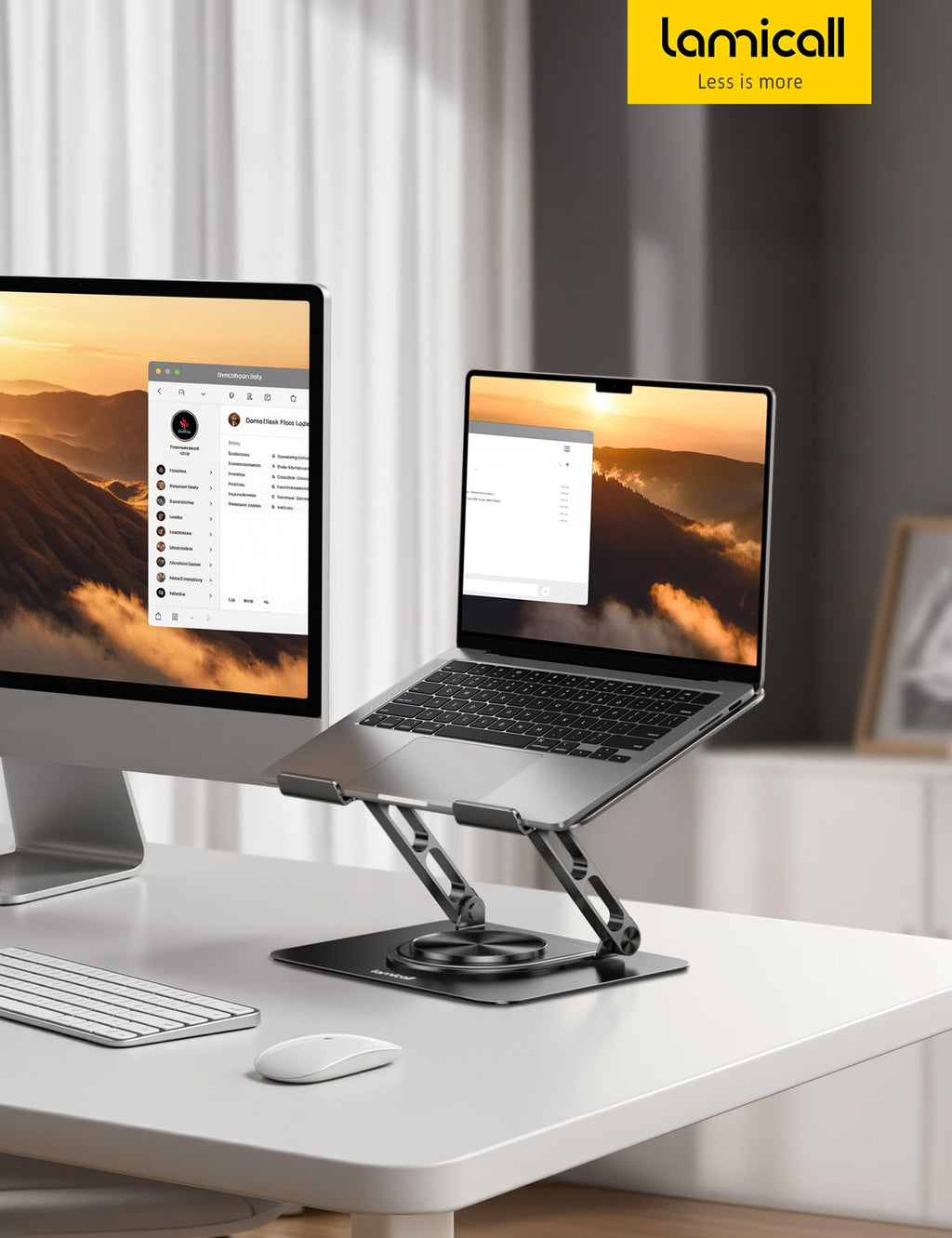 360° Rotating Aluminum Laptop Stand STDL04