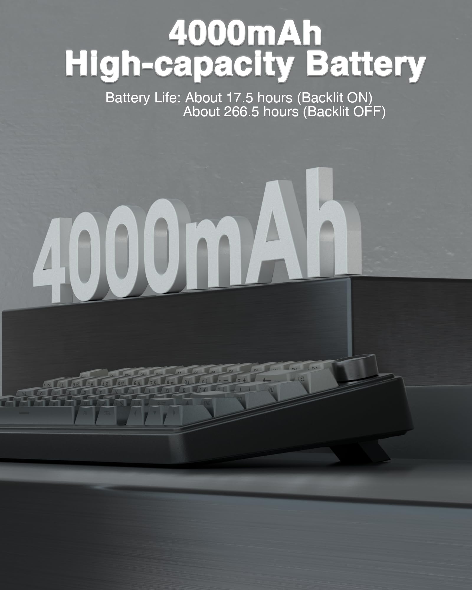 AULA F75 Pro Wireless Mechanical Keyboard,75% Hot Swappable Custom Keyboard with Knob,RGB Backlit,Pre-lubed Reaper Switches,Side Printed PBT Keycaps,2.4GHz/USB-C/BT5.0 Mechanical Gaming Keyboards