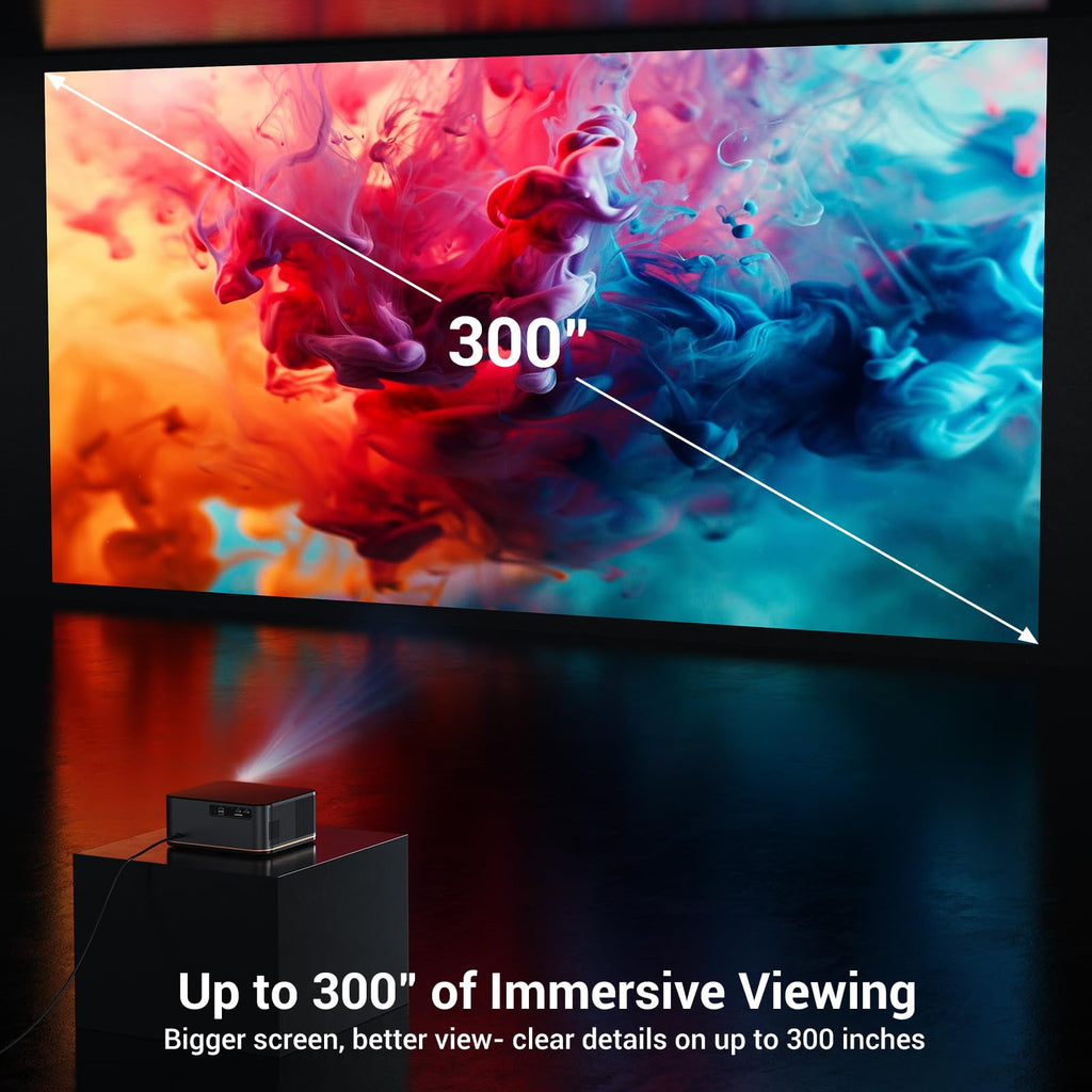 2000 ANSI 4K Decoding Projector WiFi 6 Auto Focus