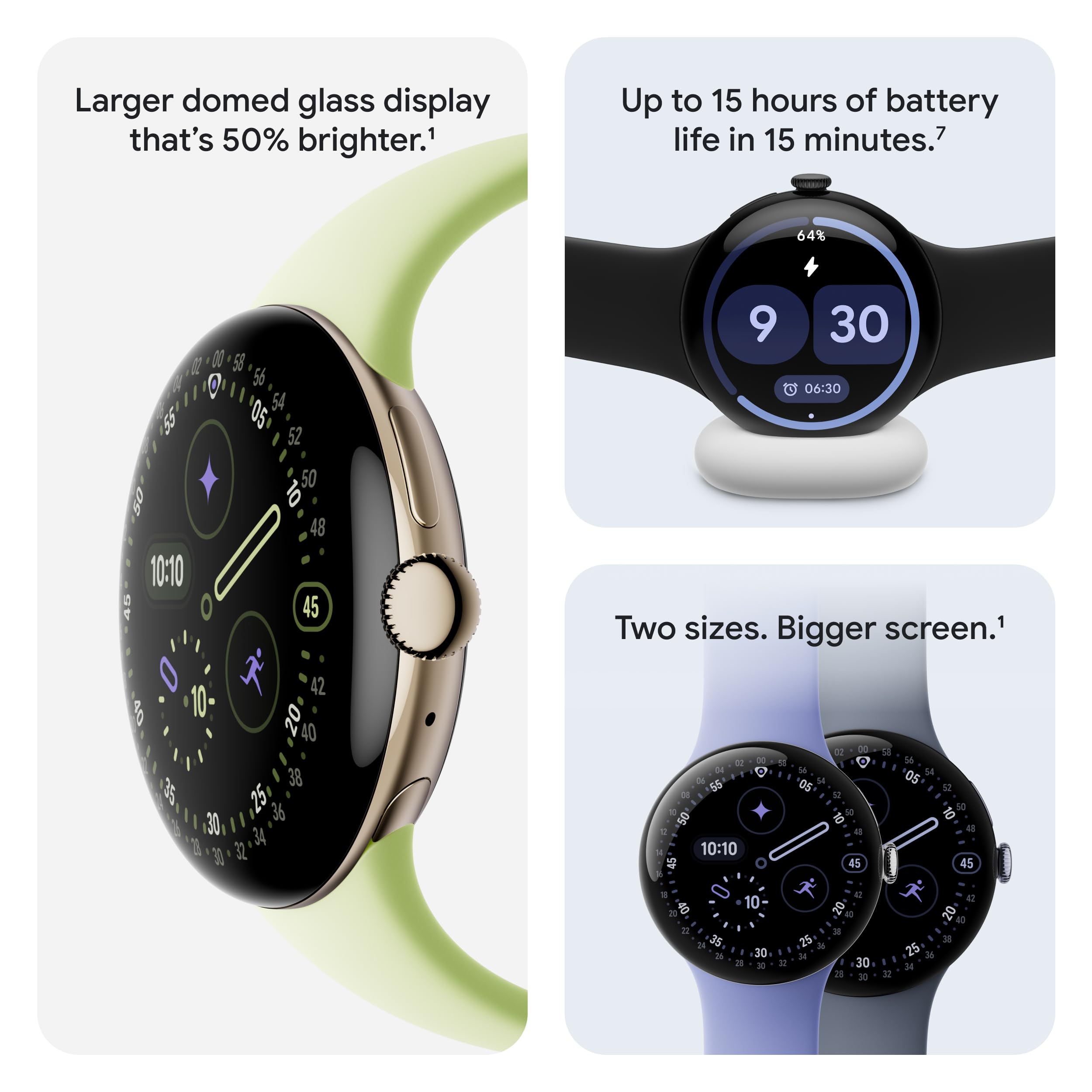 45mm Android Smartwatch with Heart Rate Tracking Pixel Watch