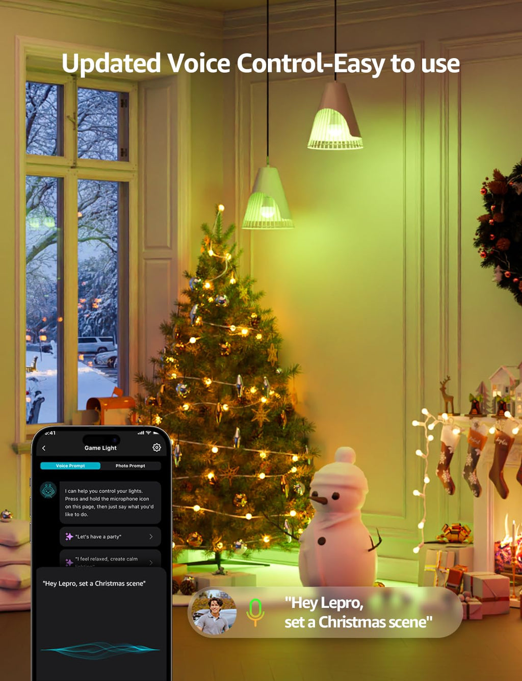 AI Smart Bulbs: Personalized RGBWW WiFi & Bluetooth Lights