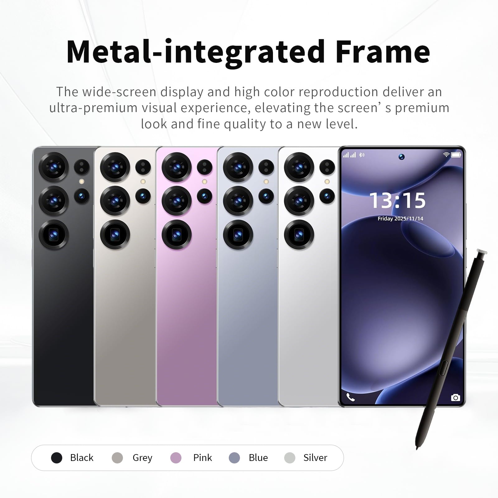 16GB+512GB Android 16.0 Разблокированный телефон 7000mAh 68+108MP Камера S25