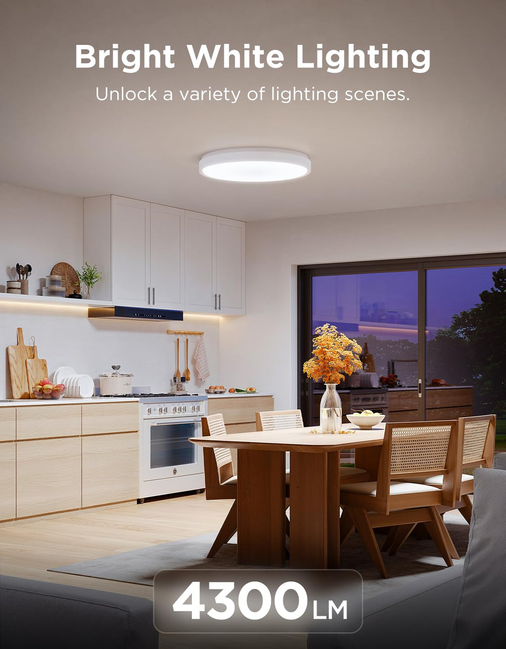 Smart RGBIC Ceiling Light with Planar Effects & Music Sync