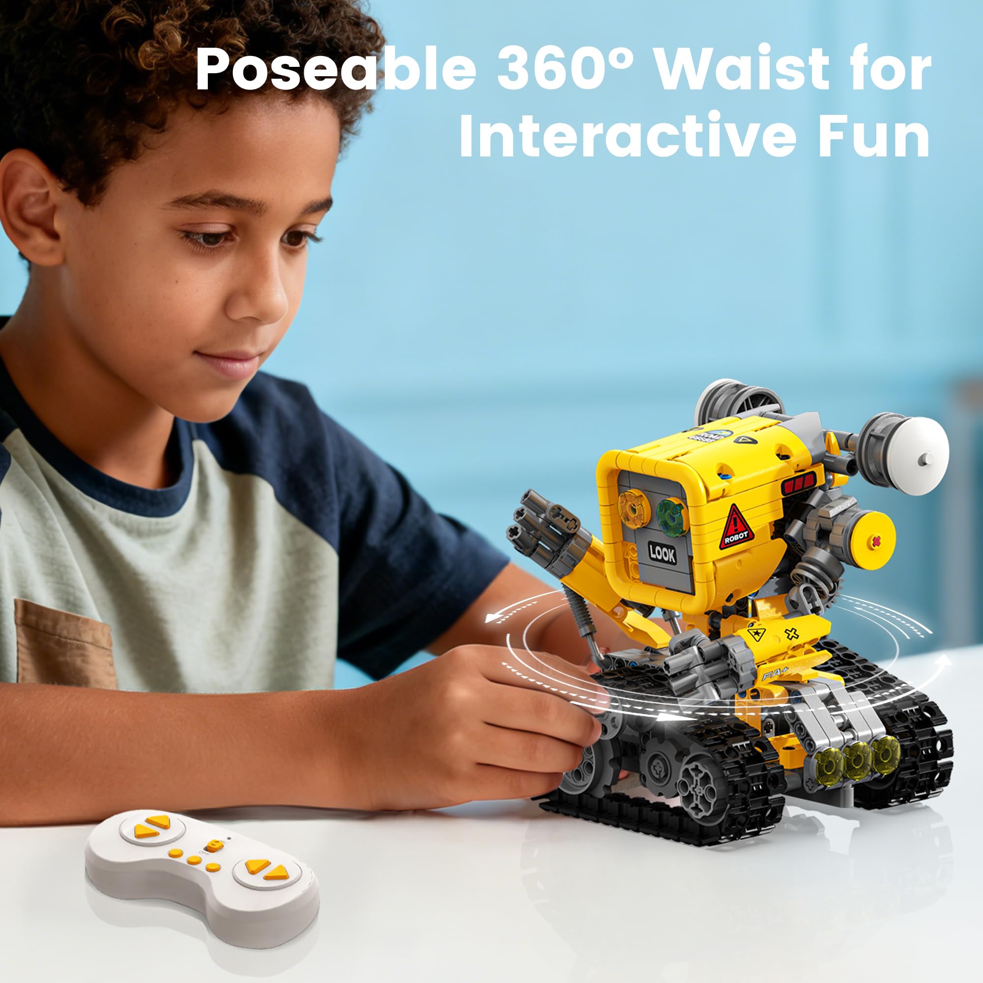 5-in-1 STEM Robotics Kit with App and Remote Control for Kids