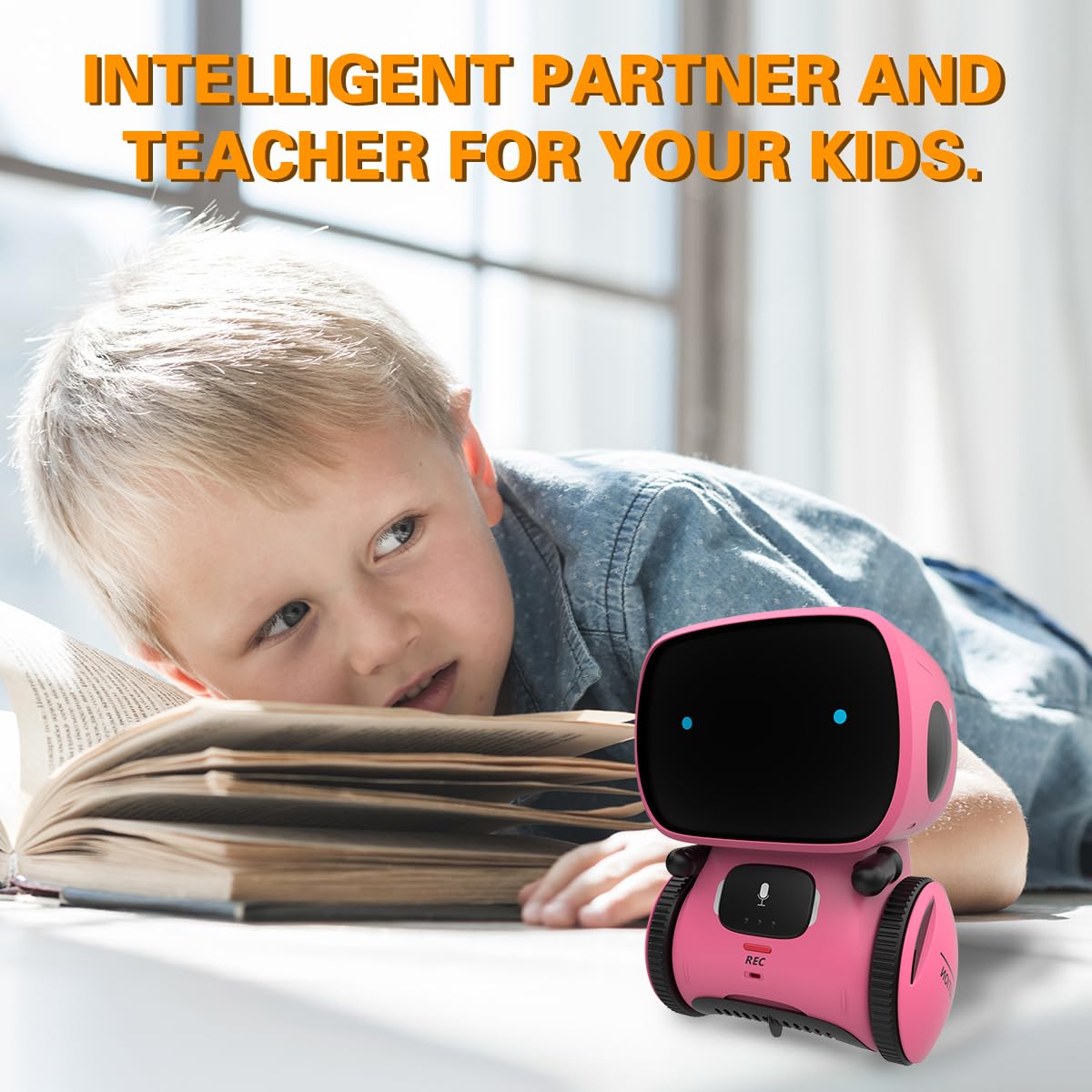 Interactive Talking Robot Toy STEM Learning Touch Voice Control