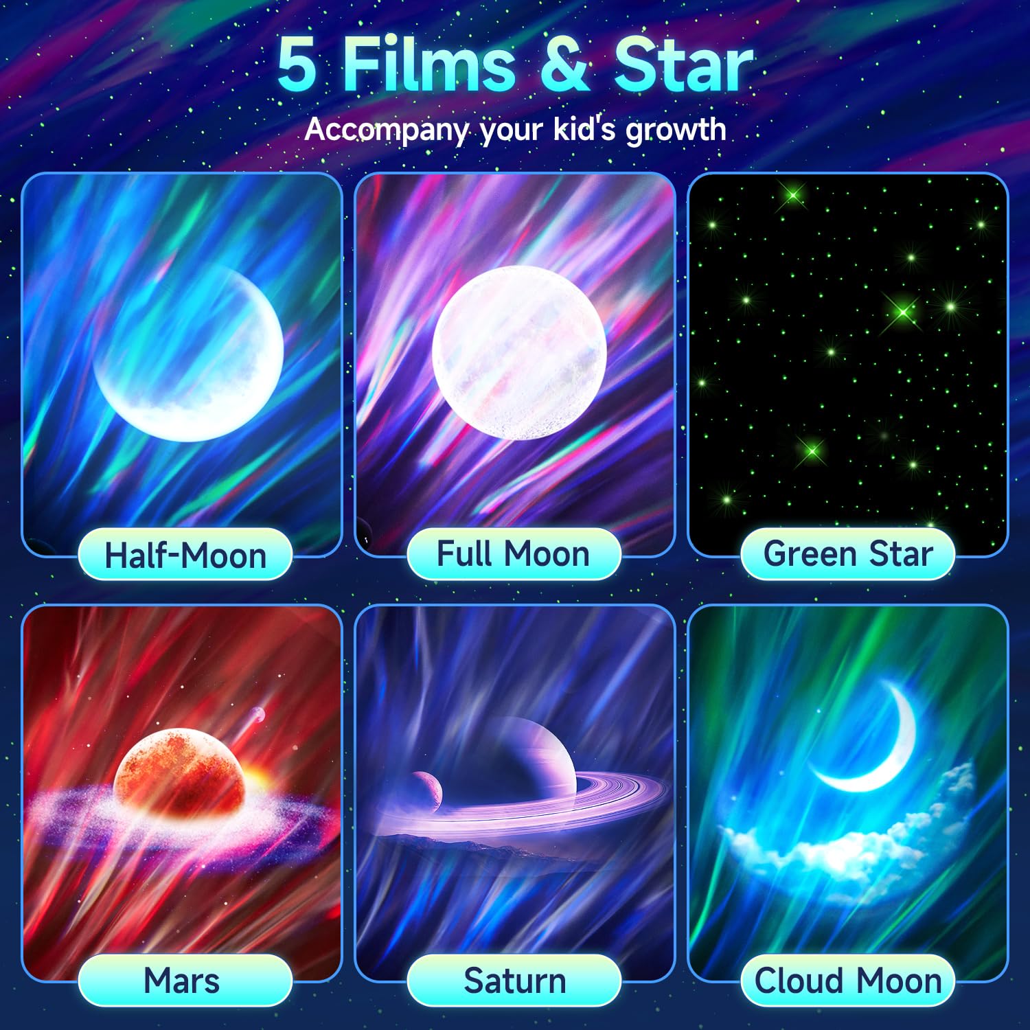 Galaxy Light Projector with 300+ Modes