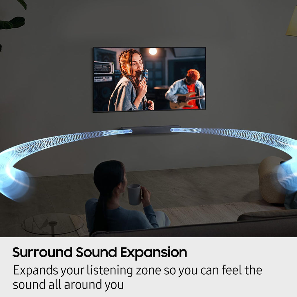 Barra de sonido 2.0 con subwoofer incorporado Samsung HW-B400F