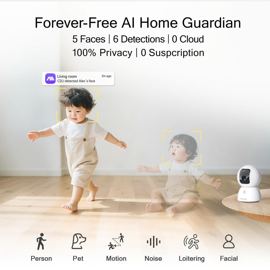 AI Ev Heyvanı Aşkarlama ilə 3K Daxili 5G Təhlükəsizlik