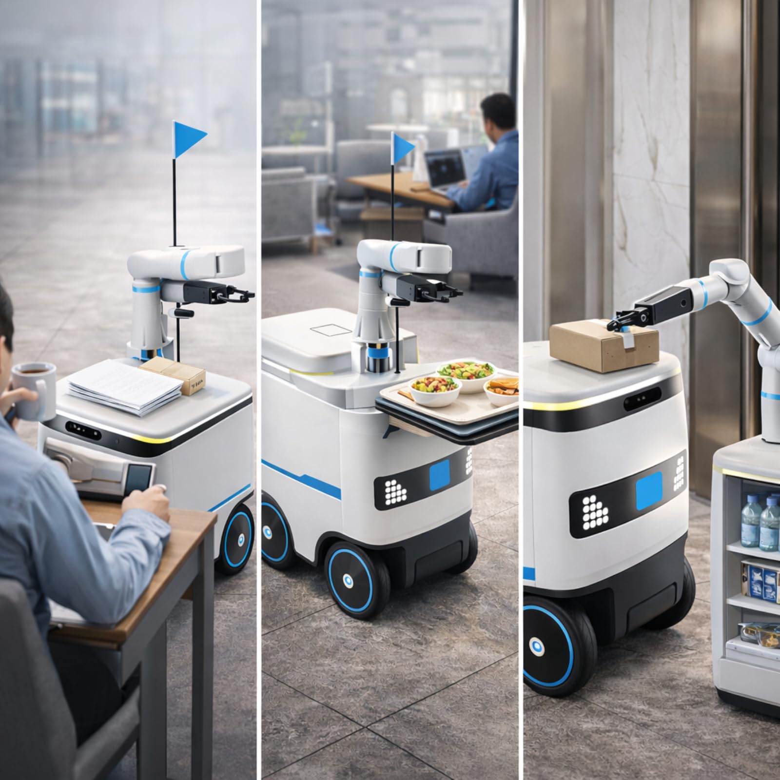 Autonomer Lieferroboter für Lebensmittel & Pakete