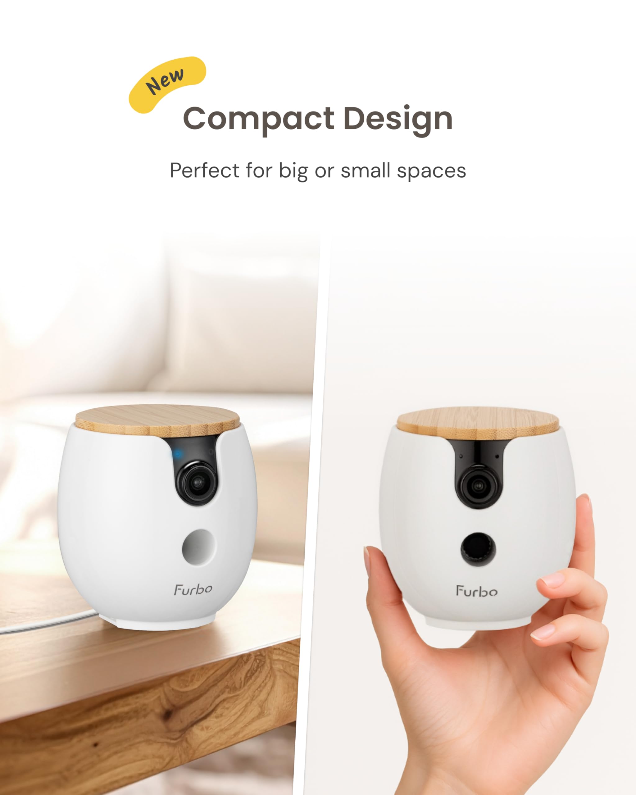 Умная камера Furbo Mini 360° 2K QHD для домашних