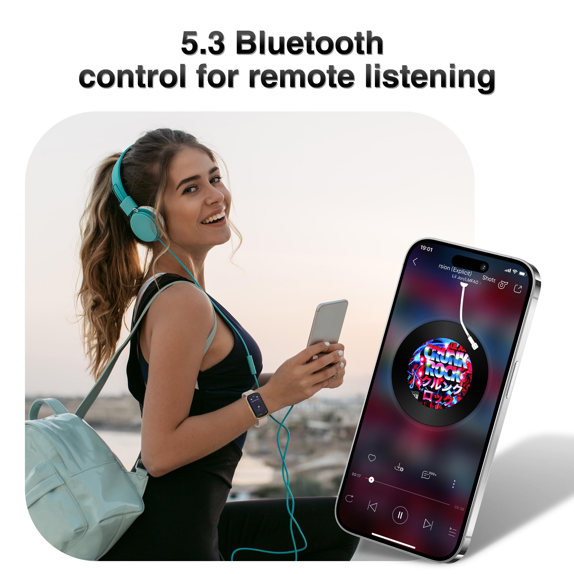 Fitness Tracker, Smart Watches for Women Men with 24/7 Heart Rate/Blood Pressure/Blood Oxygen Monitor, Sleep Tracker, Calories&Step Counter, IP68 Waterproof Health Activity Trackers for Android&iPhone