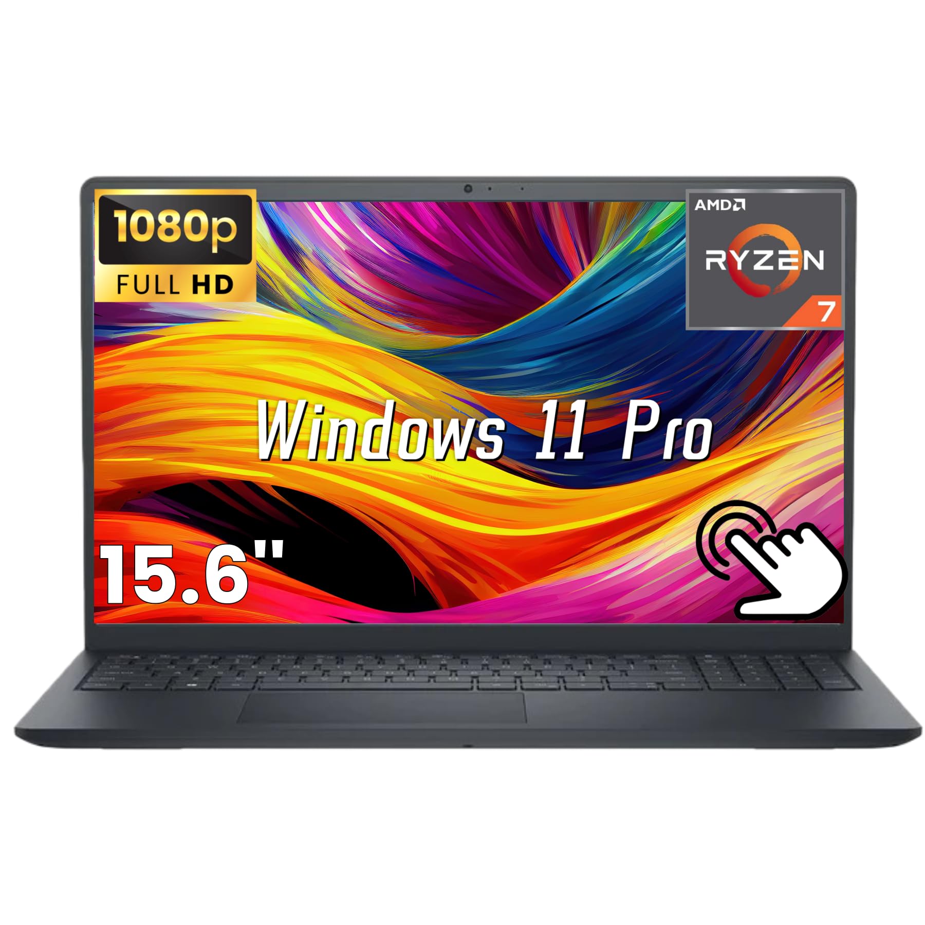 15.6" Touchscreen Laptop Ryzen 7 7730U 16GB DDR4 512GB